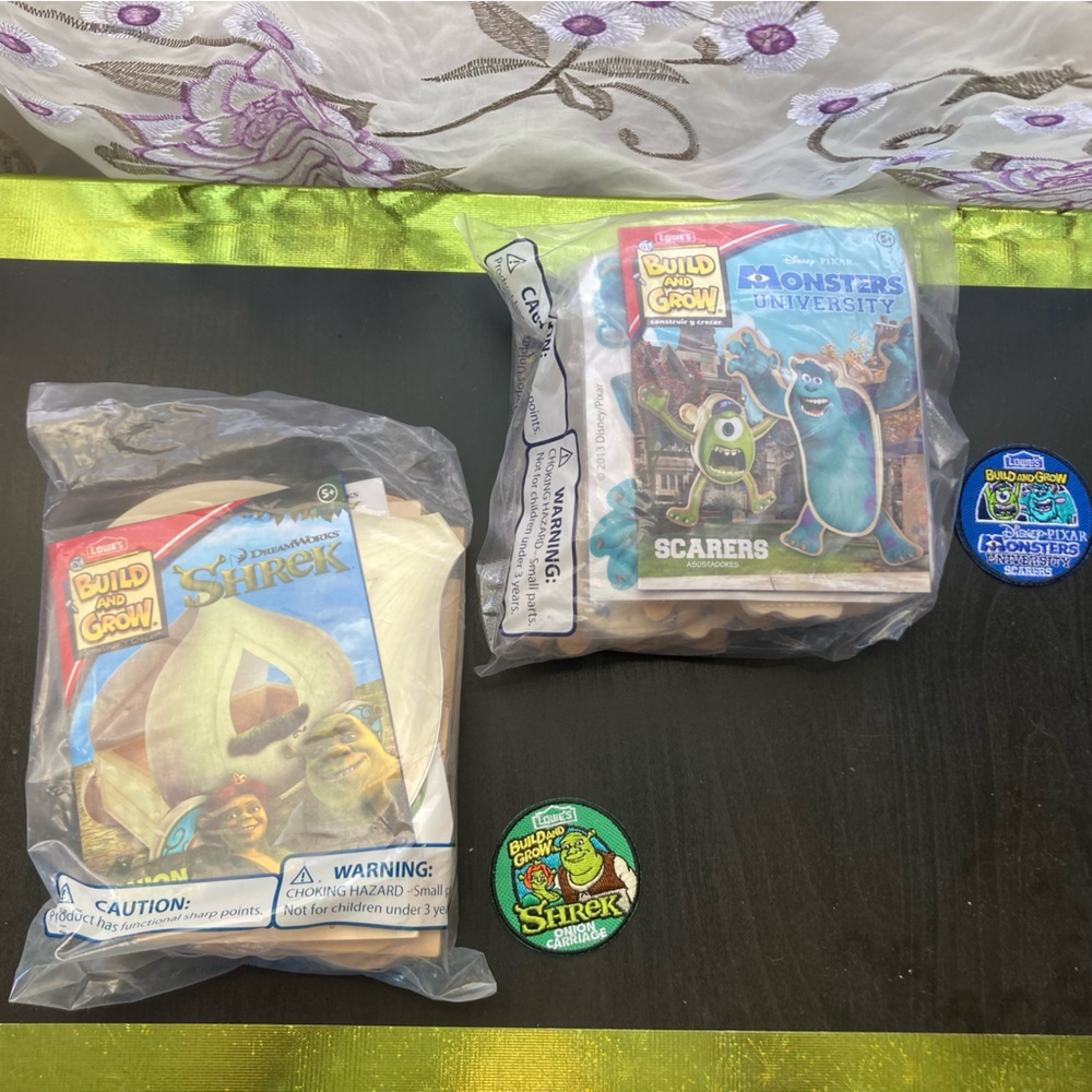 Build and grow toys with patches included